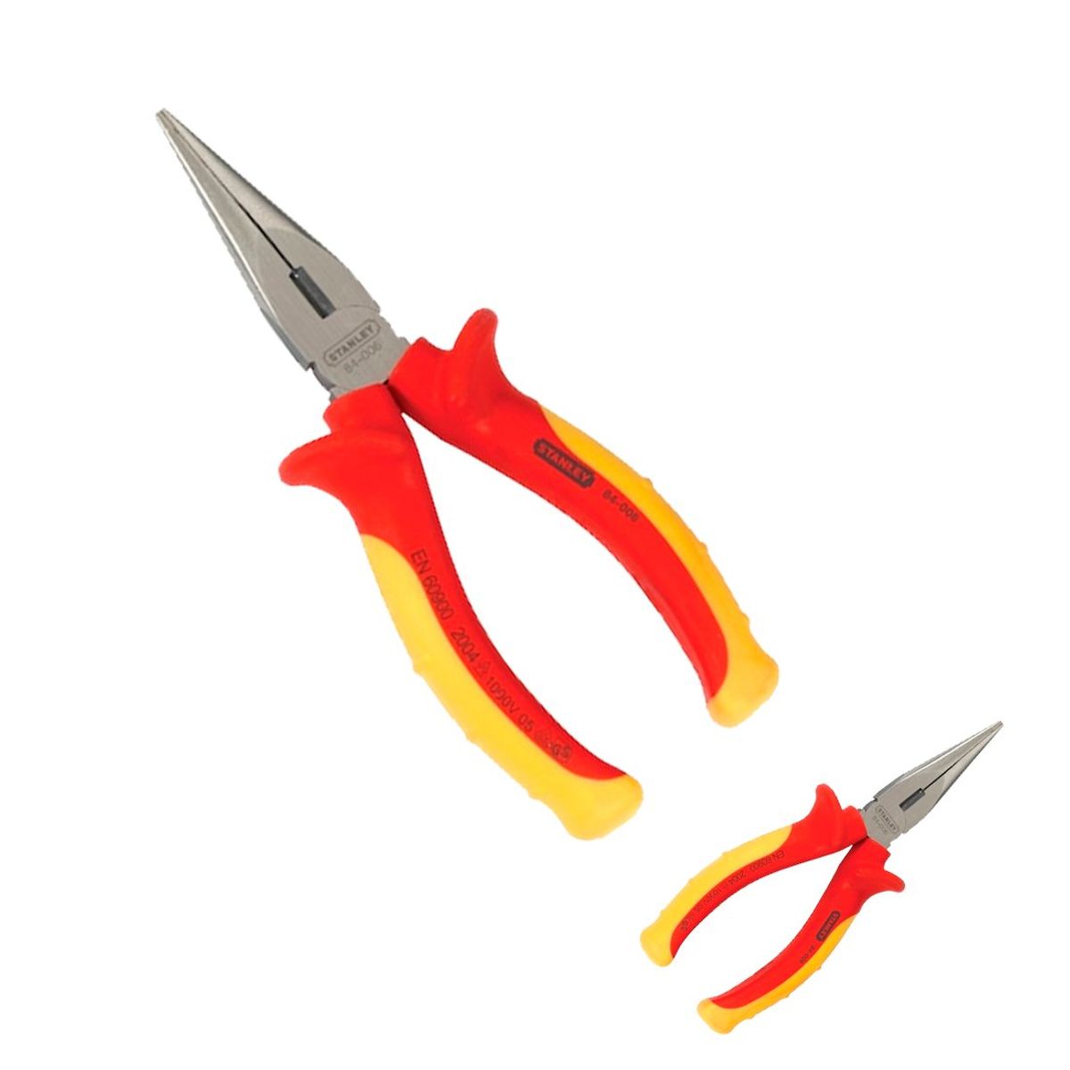 STANLEY - Alicate de Punta Larga 6-14 Aislado 1000V 160mm STANLEY Mango Erg