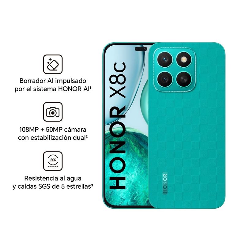 HONOR - NUEVO HONOR X8C 8GB 256GB - VERDE