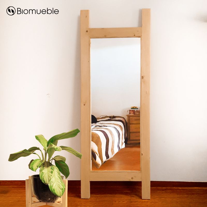 GENERICO - Espejo de Pie LUCCAS Slim de madera reciclada de palets