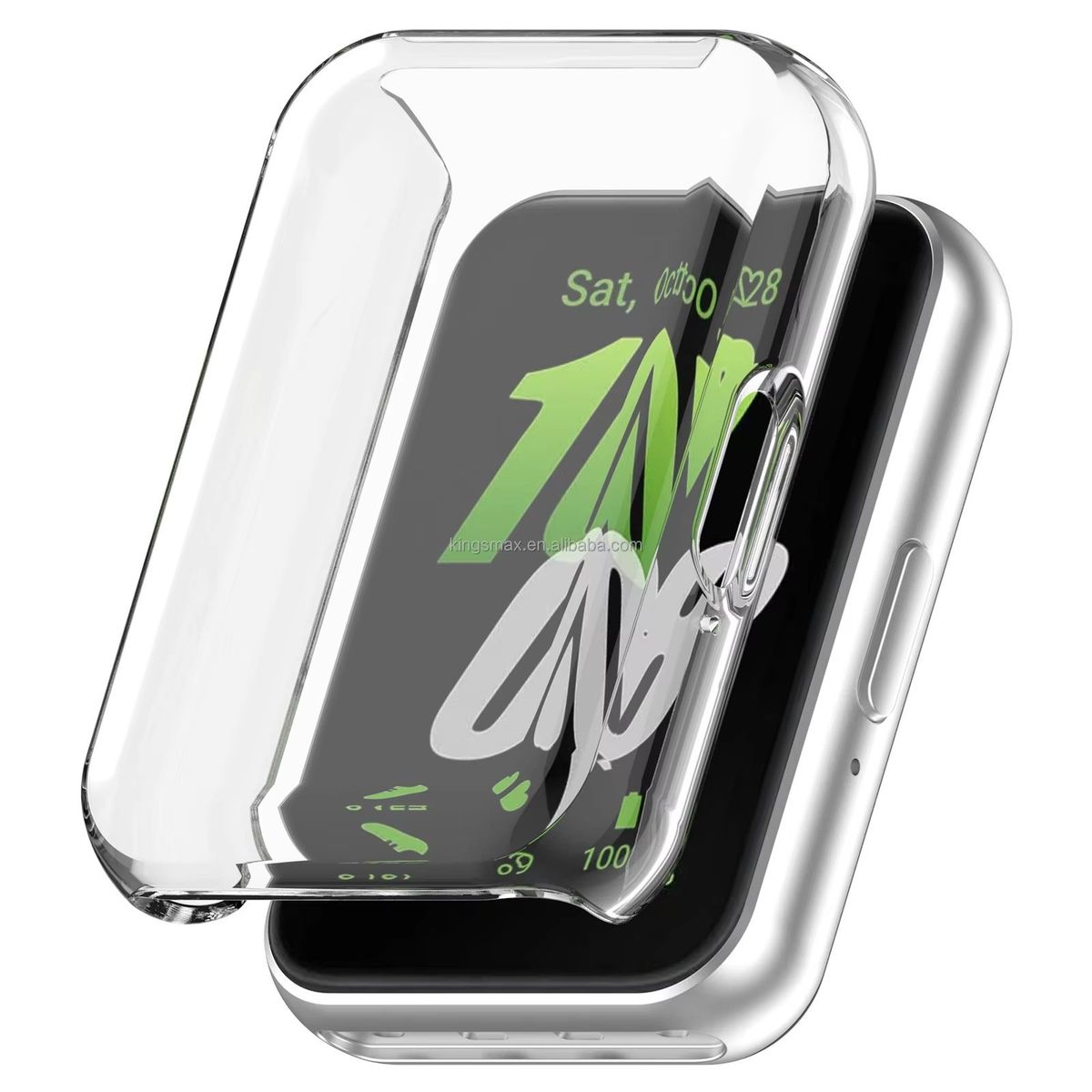 GENERICO - Protector de Pantalla Bumper para Galaxy Watch Fit 3 - Transparente