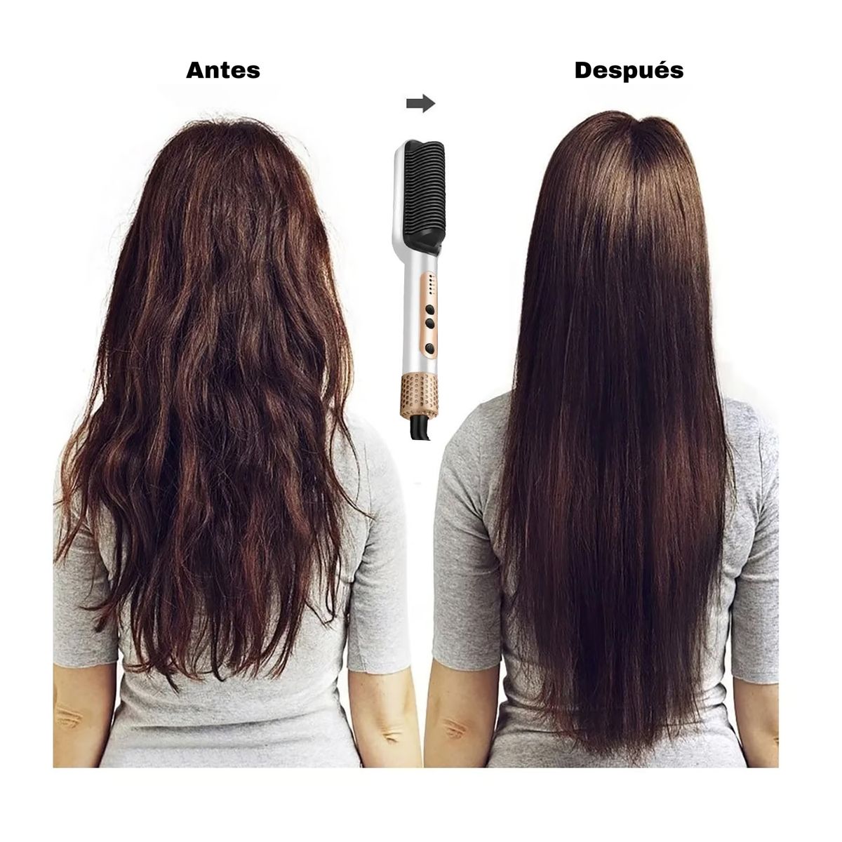 RAFF - Cepillo Alisador y Ondulador De Cabello Raf