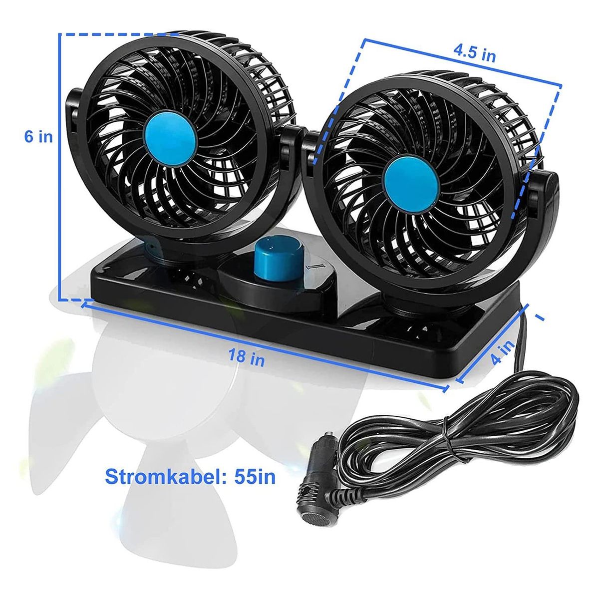 OEM - Potente Ventilador para Automovil Vehiculo Auto 12V Mitchell