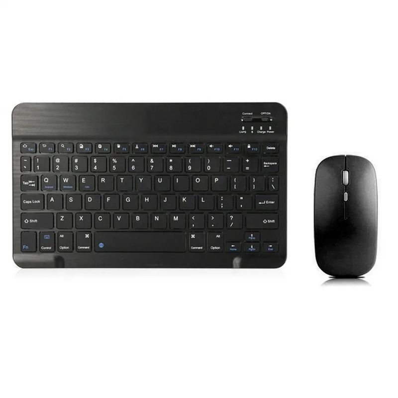 GENERICO - Mini Teclado con Mouse Bluetooth Inalámbrico para Android iOS Windows