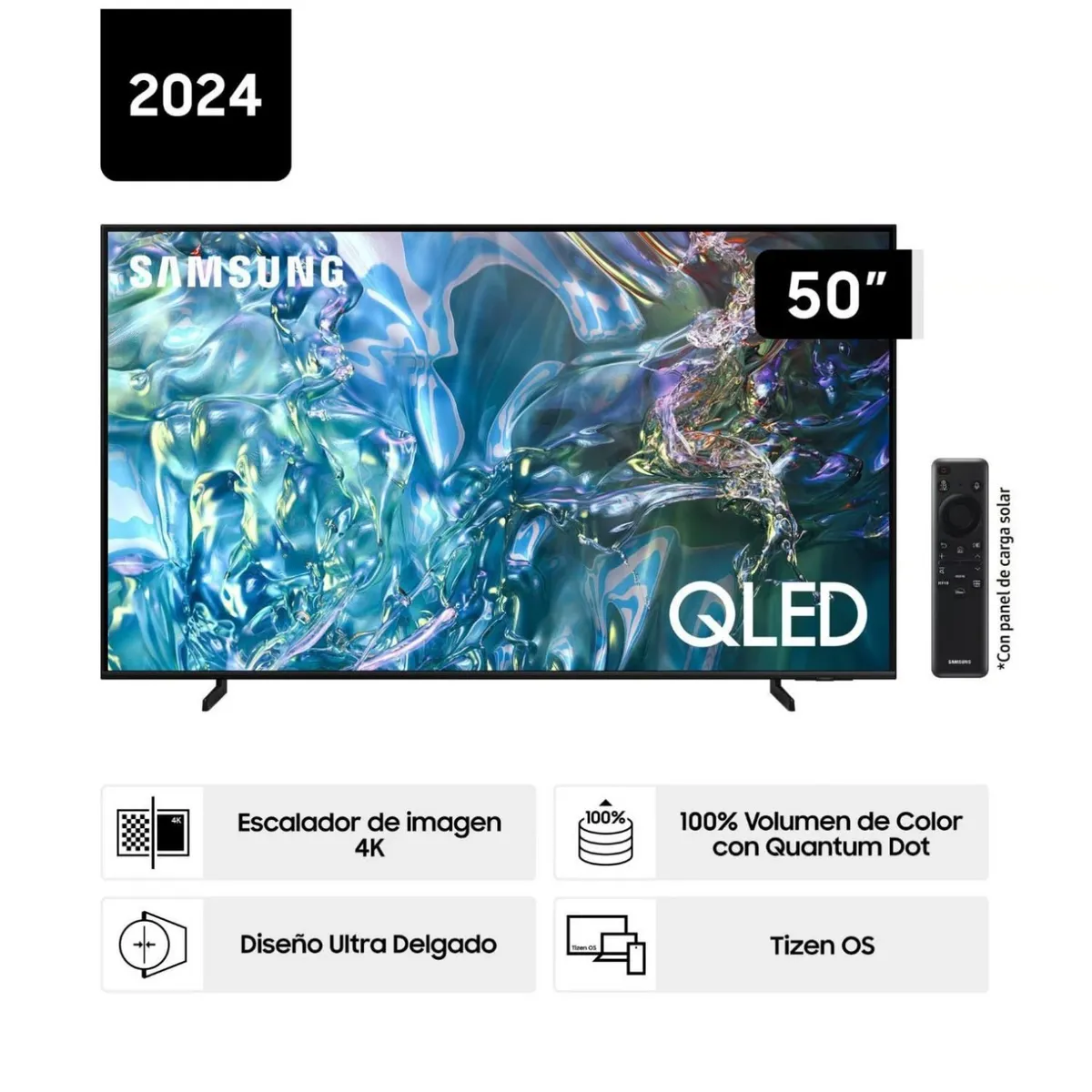 SAMSUNG - Televisor Samsung QLED Tizen OS Smart Tv 50 4K QN50Q60DAGXPE