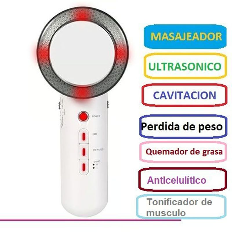 OEM - MASAJEADOR REDUCTOR DE GRASA FACIAL ULTRASONICO INFRARROJO ADELGASAR