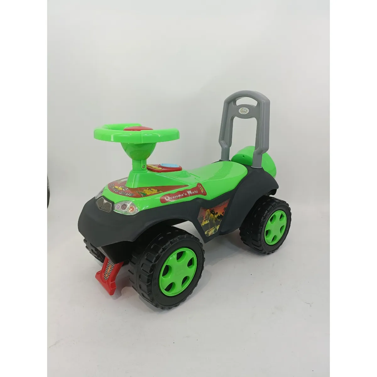 GENERICO - Carrito Correpasillos Dino Musical Luces y Bluetooth Verde
