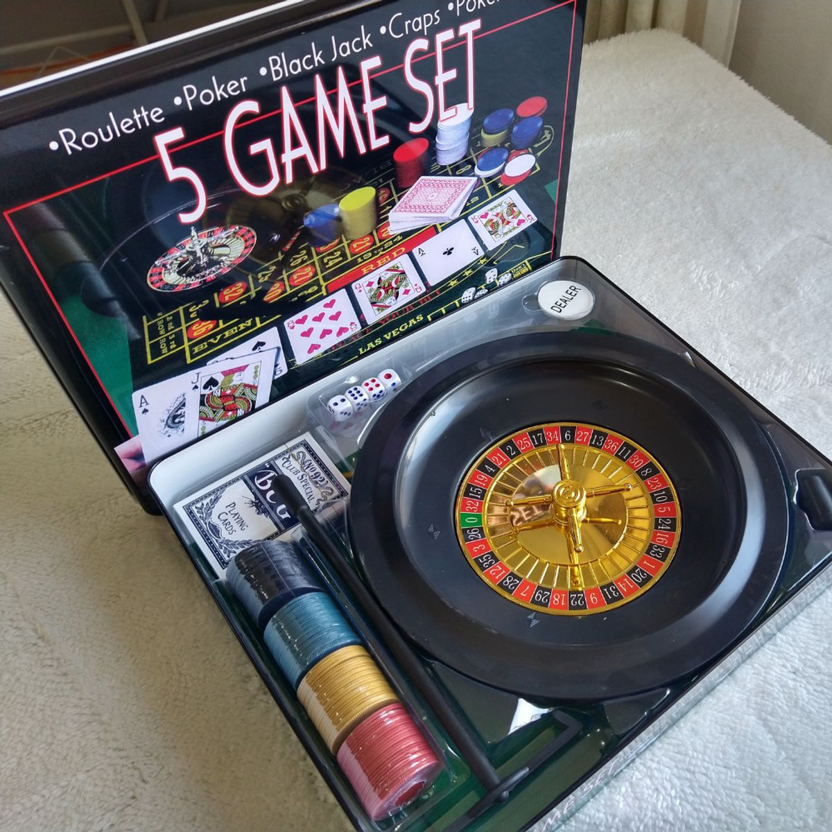 GENERICO - Juego De Mesa Amistoso Set De Poker 5 En 1