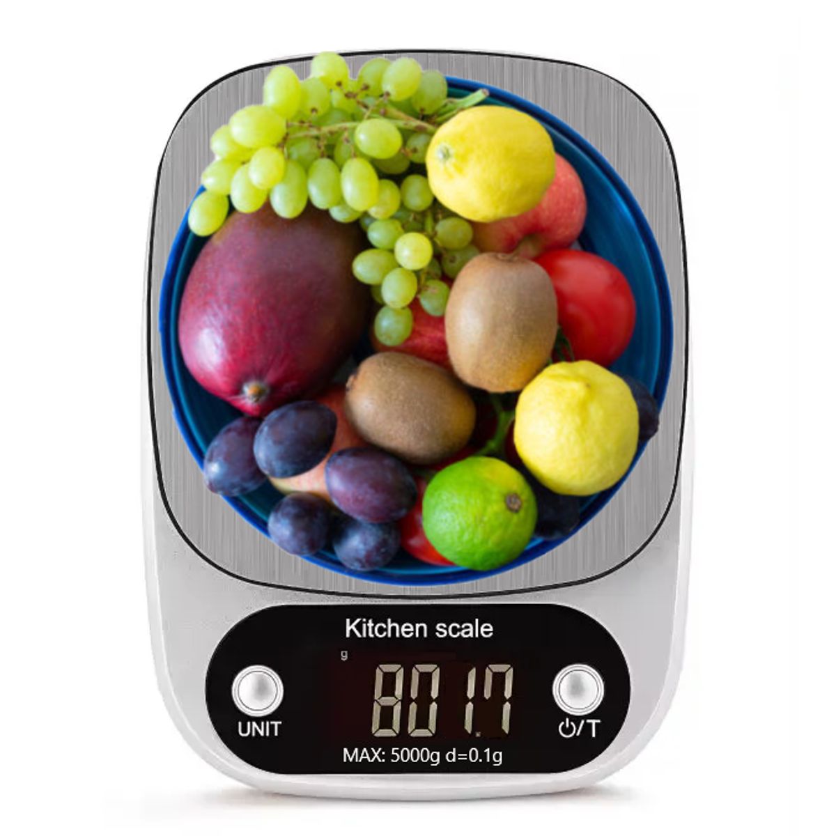 OEM - Balanza Digital de Cocina 5kg con Plataforma de Acero Inoxidable