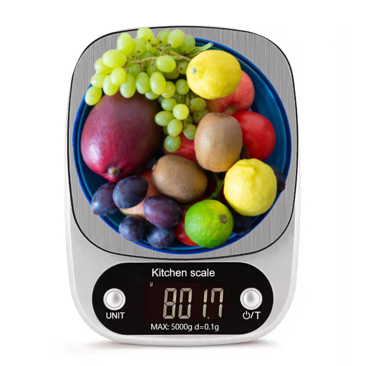 OEM - Balanza Digital de Cocina 5kg con Plataforma de Acero Inoxidable