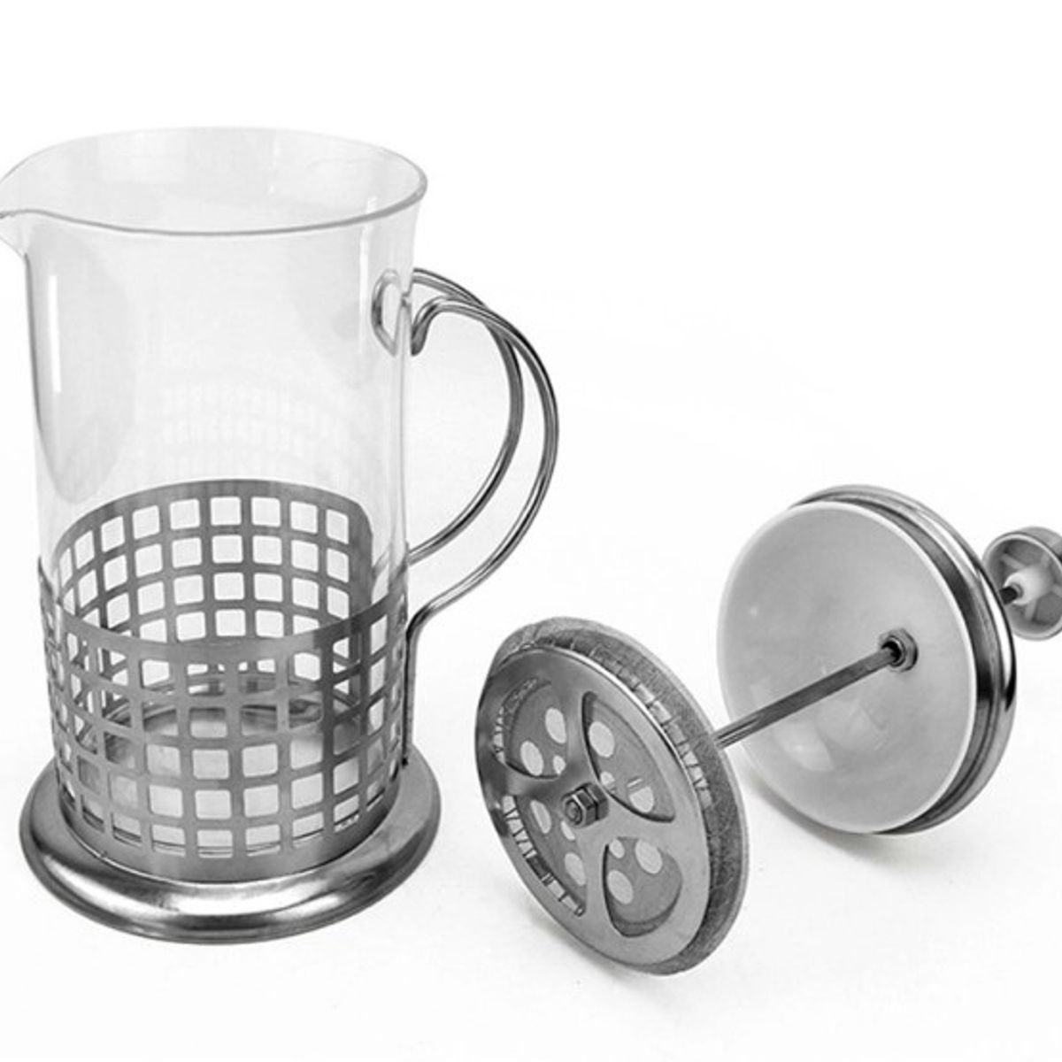 GENERICO - Cafetera de Prensa Francesa de Vidrio y Acero 800 ml