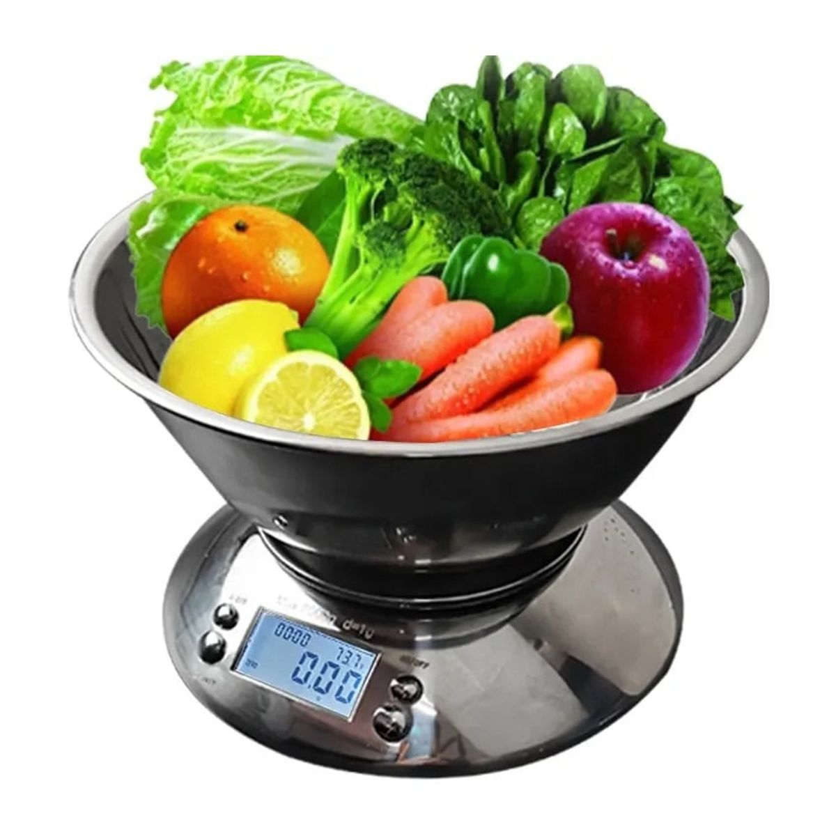 Balanza Gramera Digital 5kg Acero Inoxidable Temporizador Termómetro, marca OEM - Foto Principal