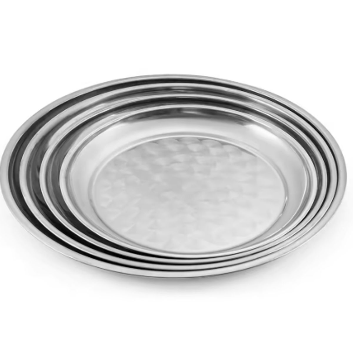 Set x 4 Bandejas Azafates de Acero 28,30,33,36cm, marca GENERICO - Foto 2