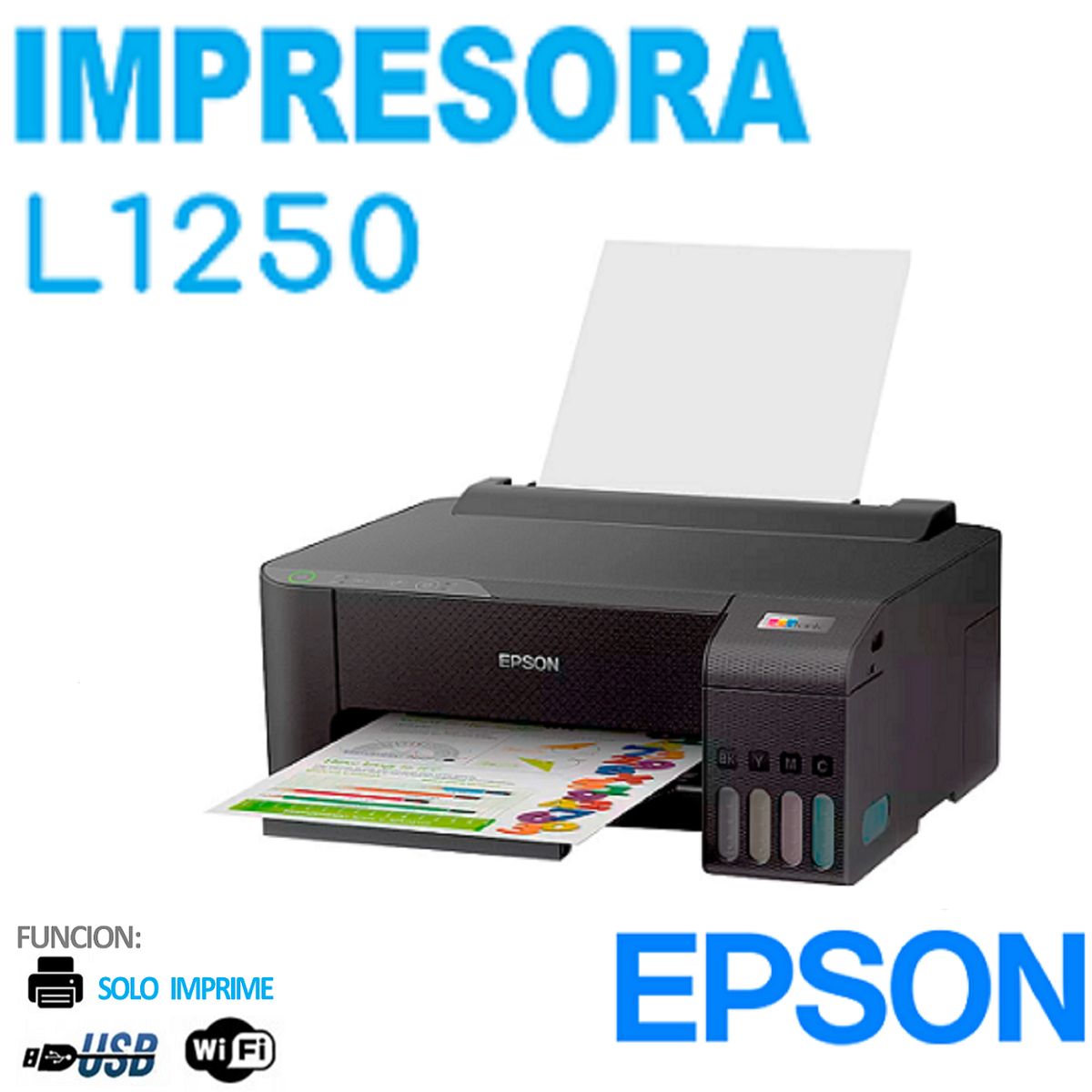 EPSON - Impresora EPSON L1250 con conexion cable USB WIFI