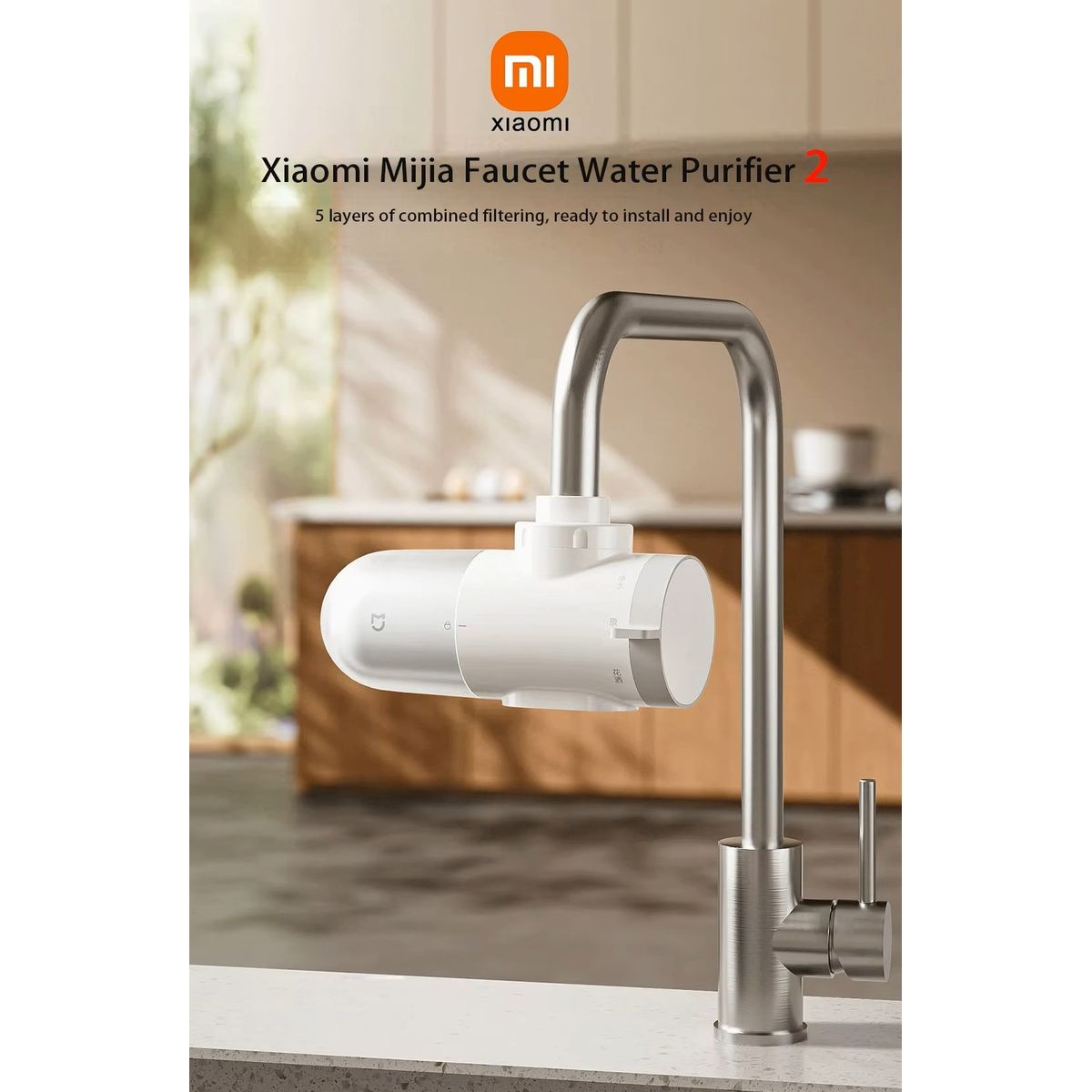 XIAOMI - Purificador De Agua Xiaomi Filtro De Agua Caño Baño Cocina - Blanco