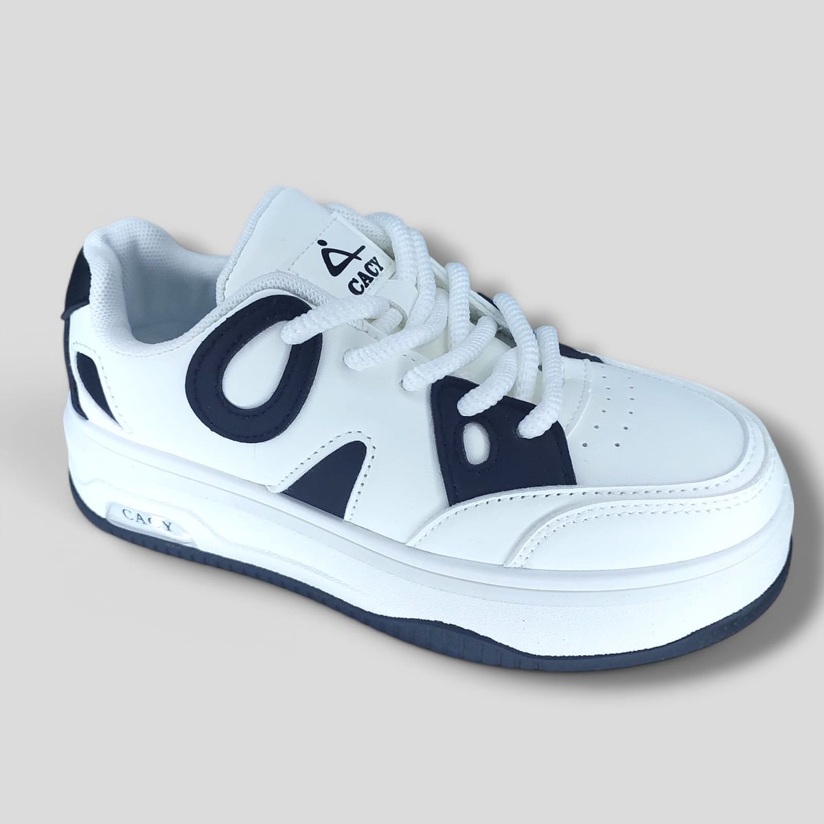 GENERICO - ZAPATILLA PARA DAMA CACY CIRCLE BLANCONEGRO - C9116