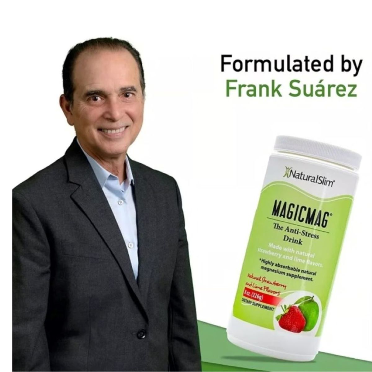 NATURALSLIM - Magicmag Citrato De Magnesio NaturalSlim Sabor Fresalima 226g