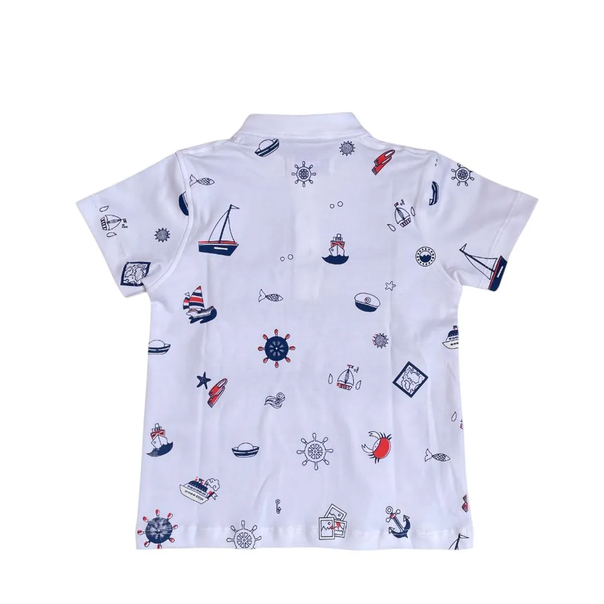 GENERICO - Polo Para Niños Cuello Neru Modelo Barquito