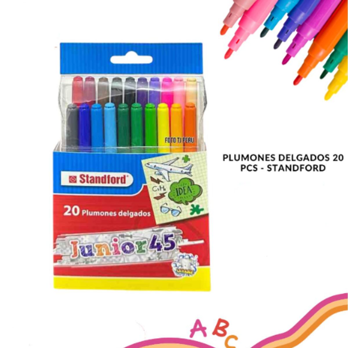 GENERICO - Set de Plumones Delgados