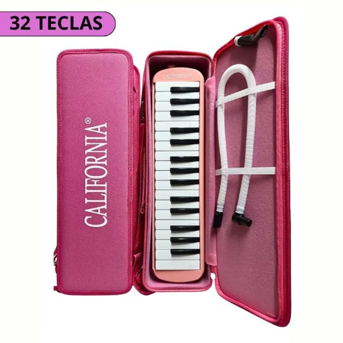 CALIFORNIA - Melodica de 32 teclas Rosado   "CALIFORNIA"