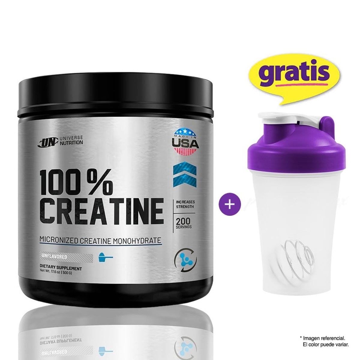 UNIVERSE NUTRITION - 100% Creatine Creatina Monohidratada 500g Creabolic Universe Nutrition