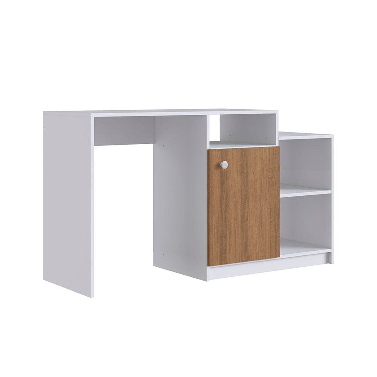 GENERICO - Escritorio Moderno Selina 1 Puerta Blanco/Duna R&R MUEBLES