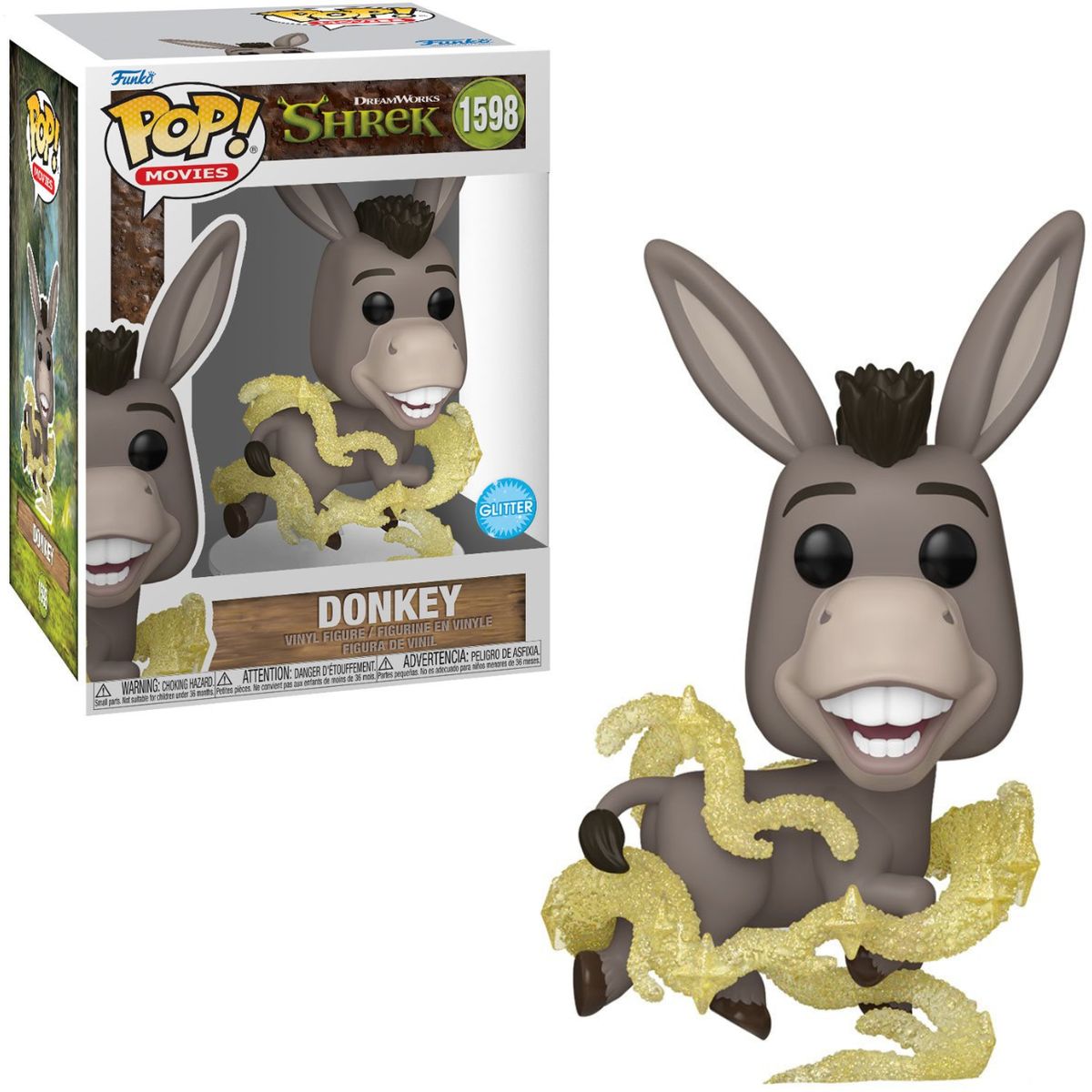 FUNKO - Funko Pop Burro Shrek DreamWorks - Donkey Glitter 1598