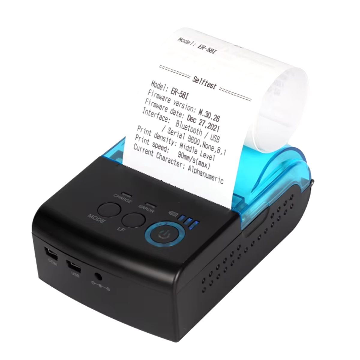 JPSYSTEMS - Impresora térmica portátil 57mm 58mm USB Bluetooth WIFI imprime yape