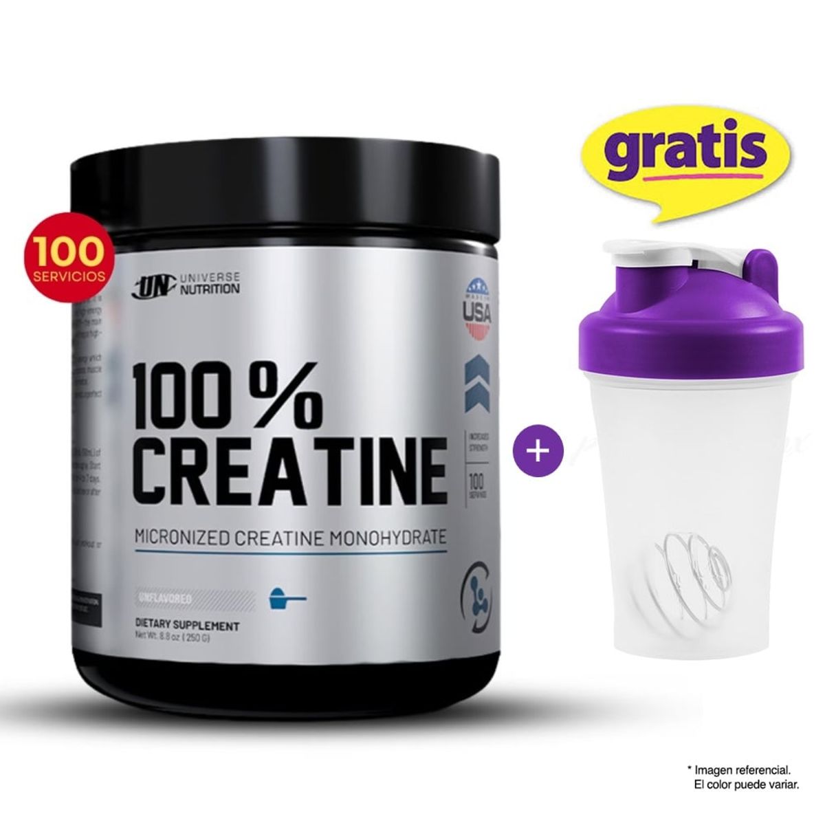 UNIVERSE NUTRITION - 100% Creatine Creatina Monohidratada 250g Creabolic Universe Nutrition