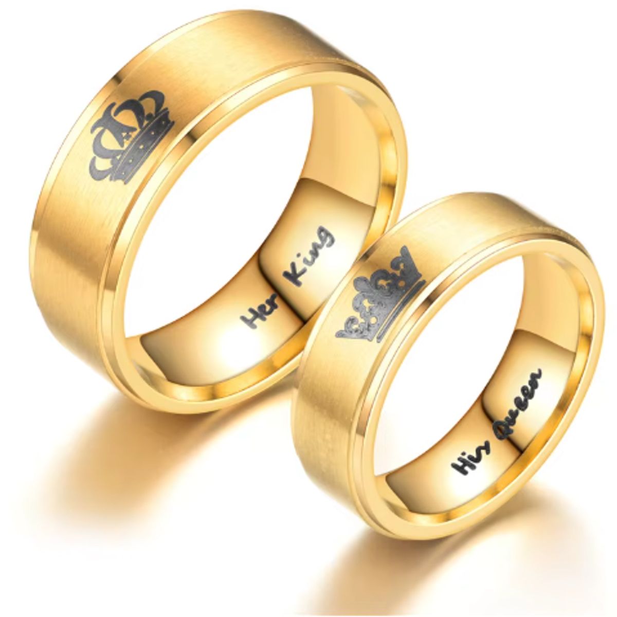 GENERICO - Anillos de parejas o compromiso Rey & Reyna