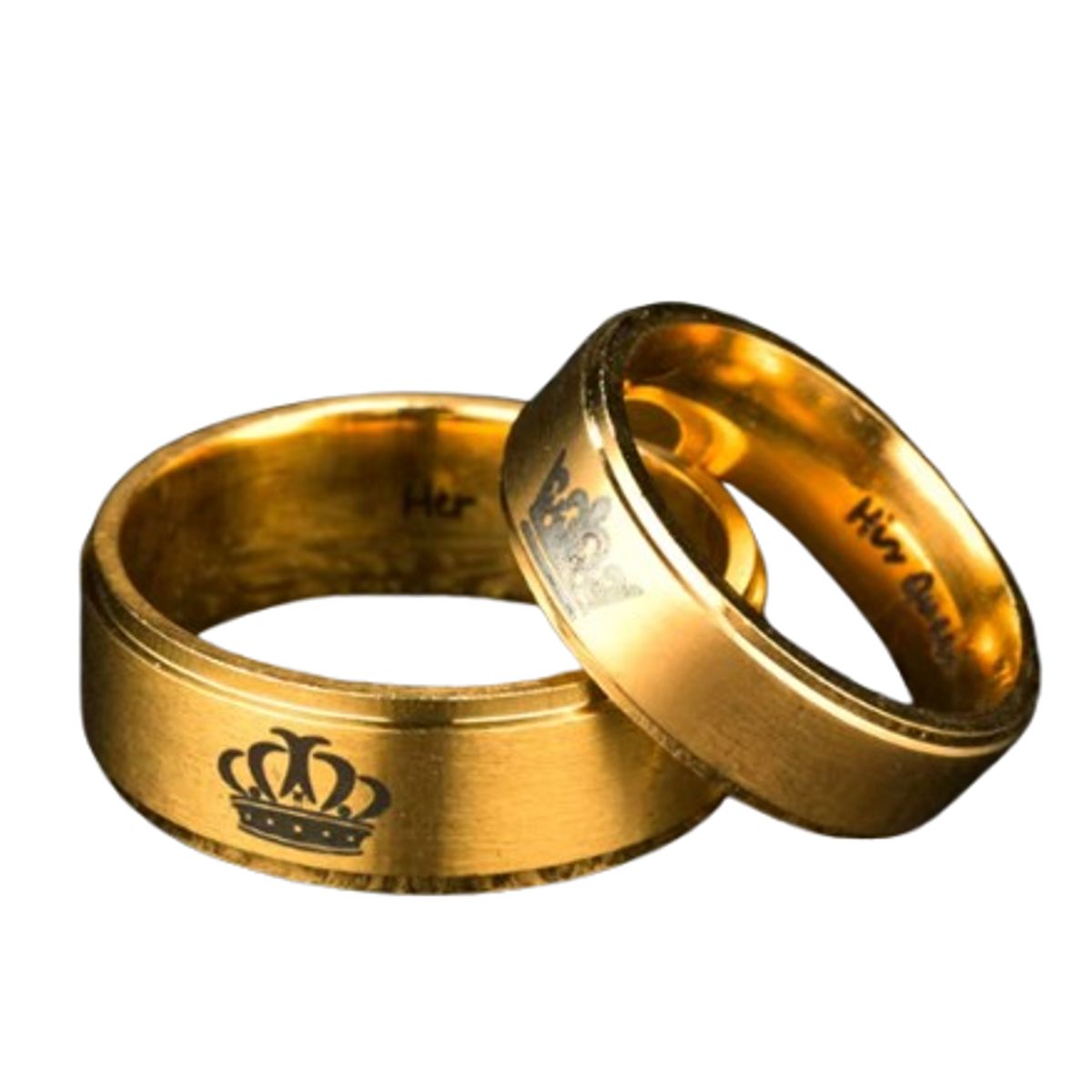 GENERICO - Anillos de parejas o compromiso Rey & Reyna