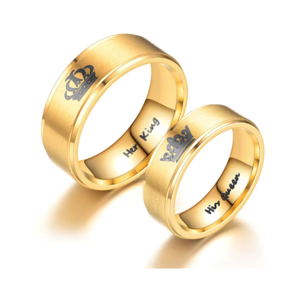 GENERICO - Anillos de parejas o compromiso Rey & Reyna