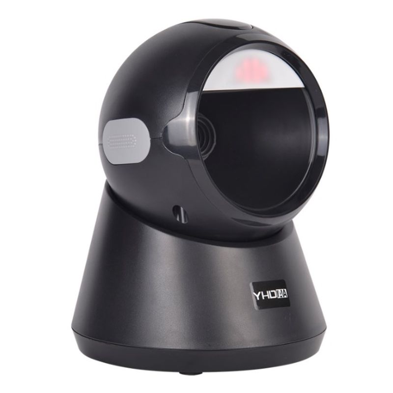 JPSYSTEMS - Lector escaner de código de barras alámbrico de mesa USB omnidireccional 2D 1D YHD-9100D