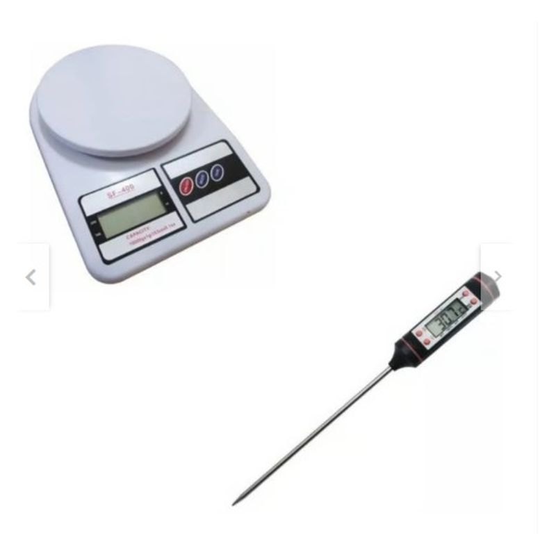 GENERICO - pack Balanza Digital De Cocina Termometro Digital De Cocina