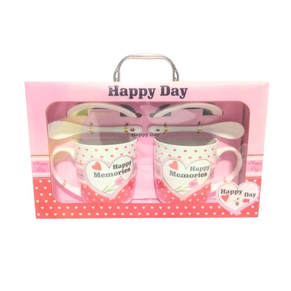 GENERICO - Tazas del Corazón con platos y cucharas