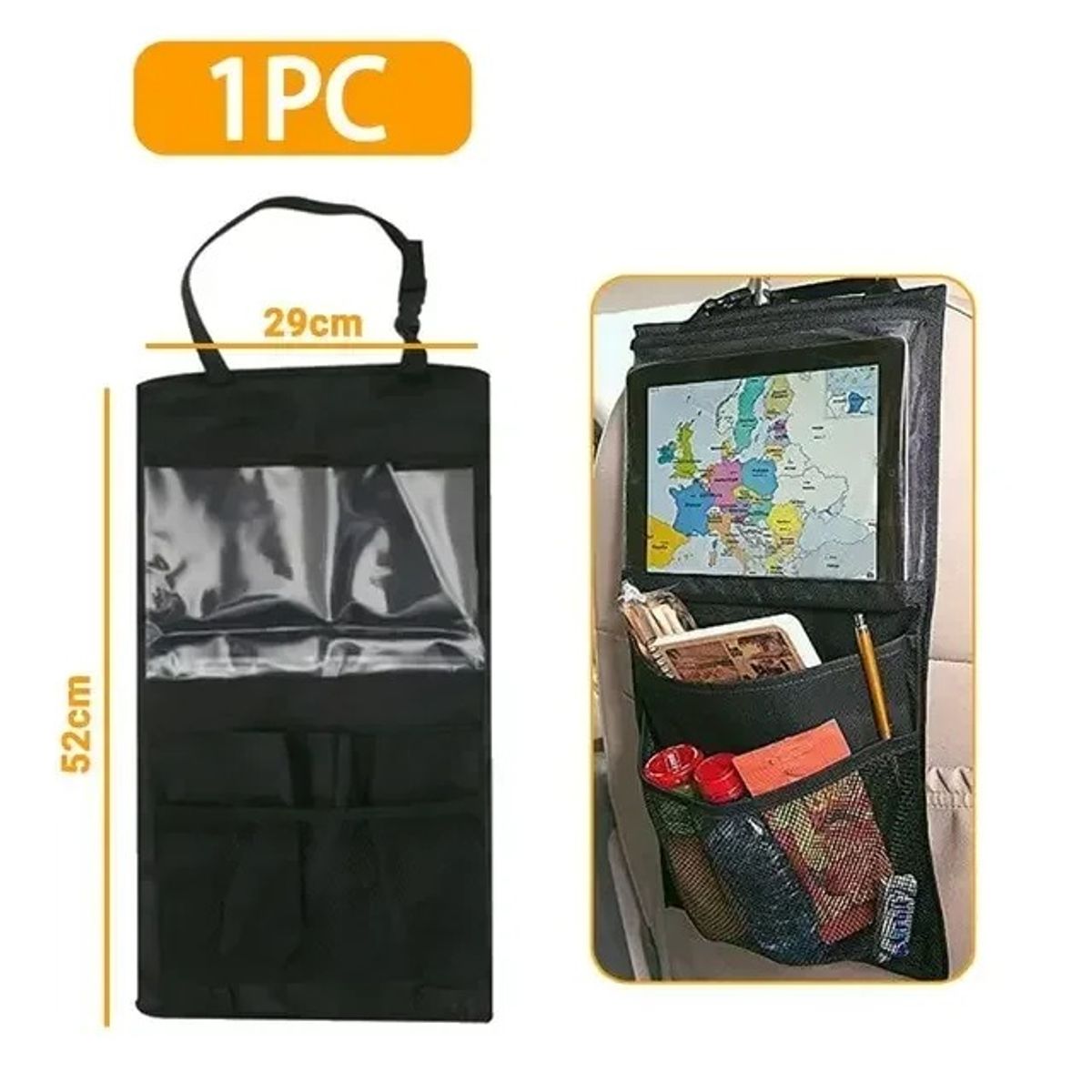 GENERICO - Organizador de Asiento para Coche con Soporte para tableta
