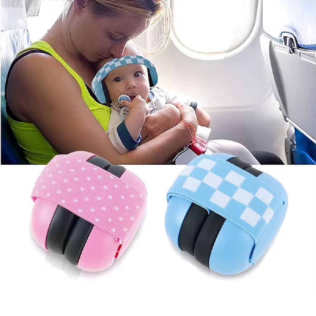 GENERICO - Tapon Oido Audífono Protector Auditivo Para Bebés -30db rosa