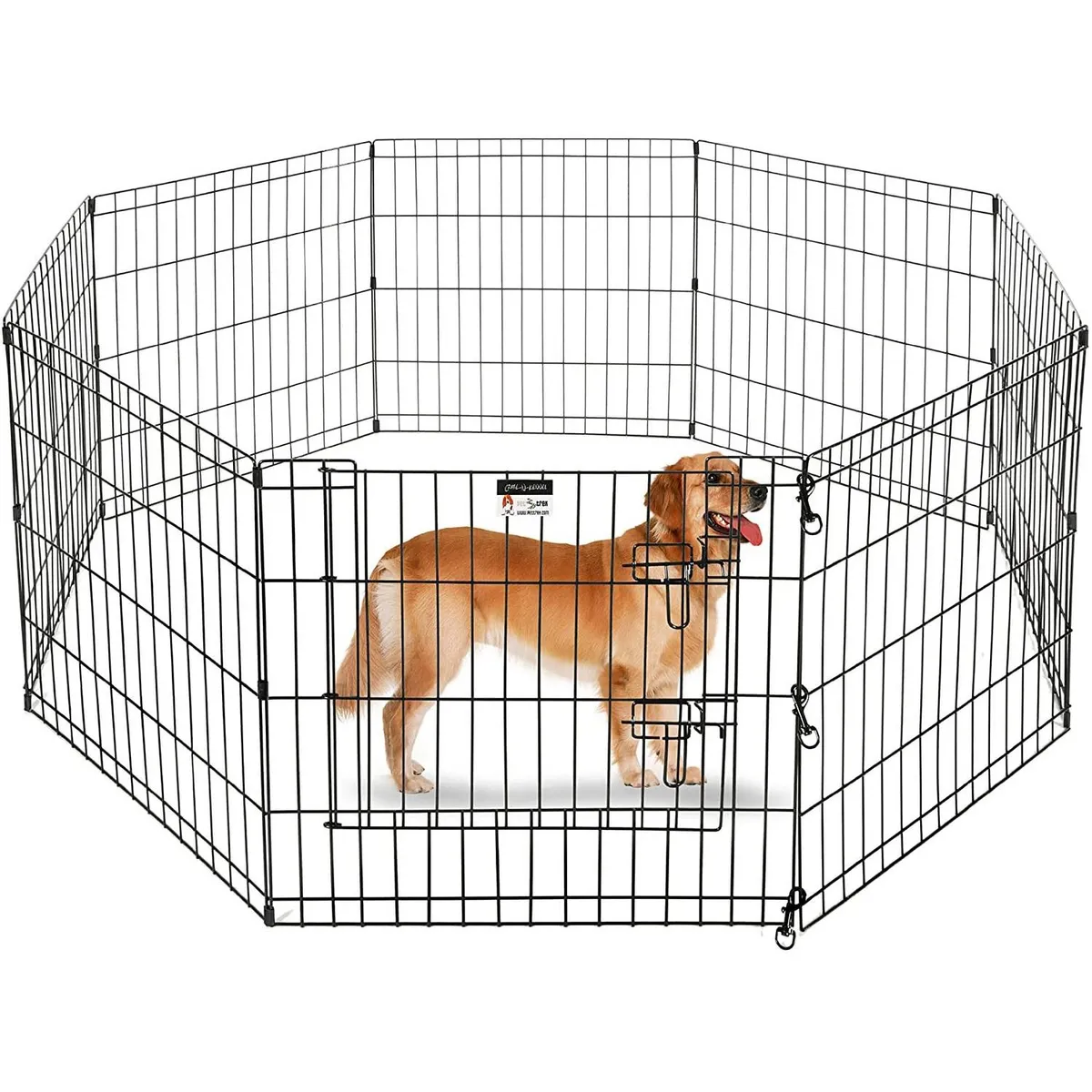 GENERICO - Cerco Corral 8 hojas Para Mascotas y Perros 80x60cm