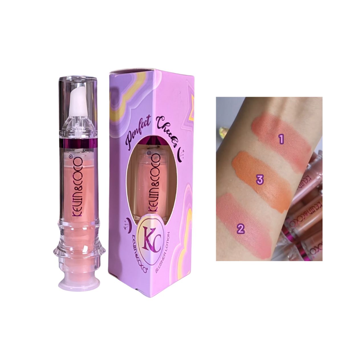 GENERICO - Rubor Líquido Perfect Cheeks Kevin & Coco TONO 1