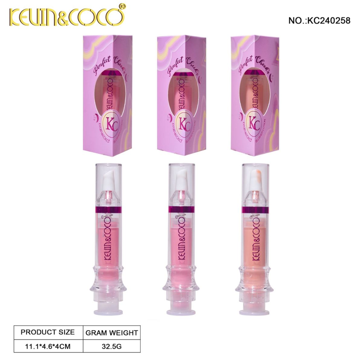 GENERICO - Rubor Líquido Perfect Cheeks Kevin & Coco TONO 1