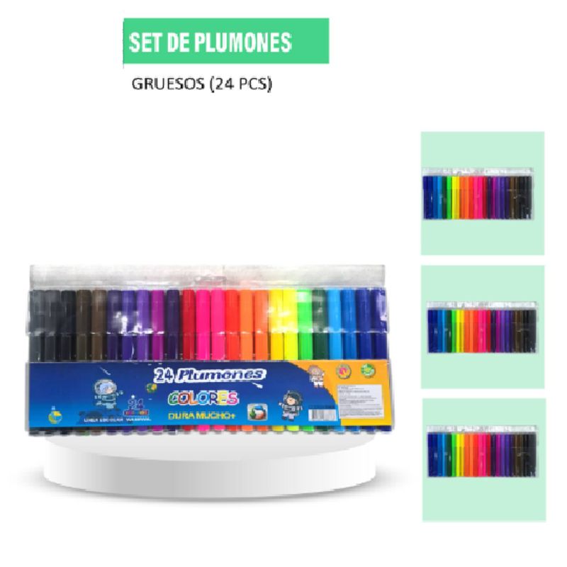 GENERICO - Set de Plumones Gruesos