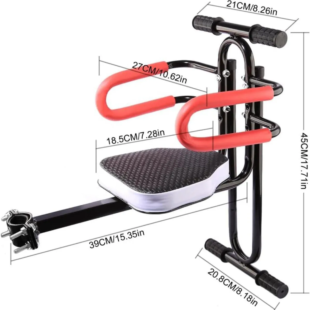 GENERICO - Asiento de Niño para Moto Eléctrica Ebike Seat II - Negro