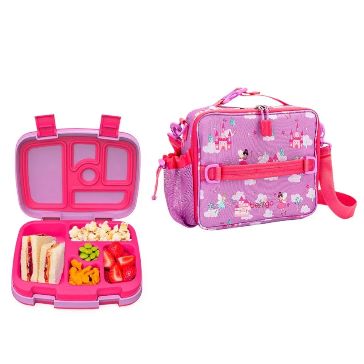 BENTGO - Set Lonchera y Porta Lonchera Bentgo Kids - Haditas