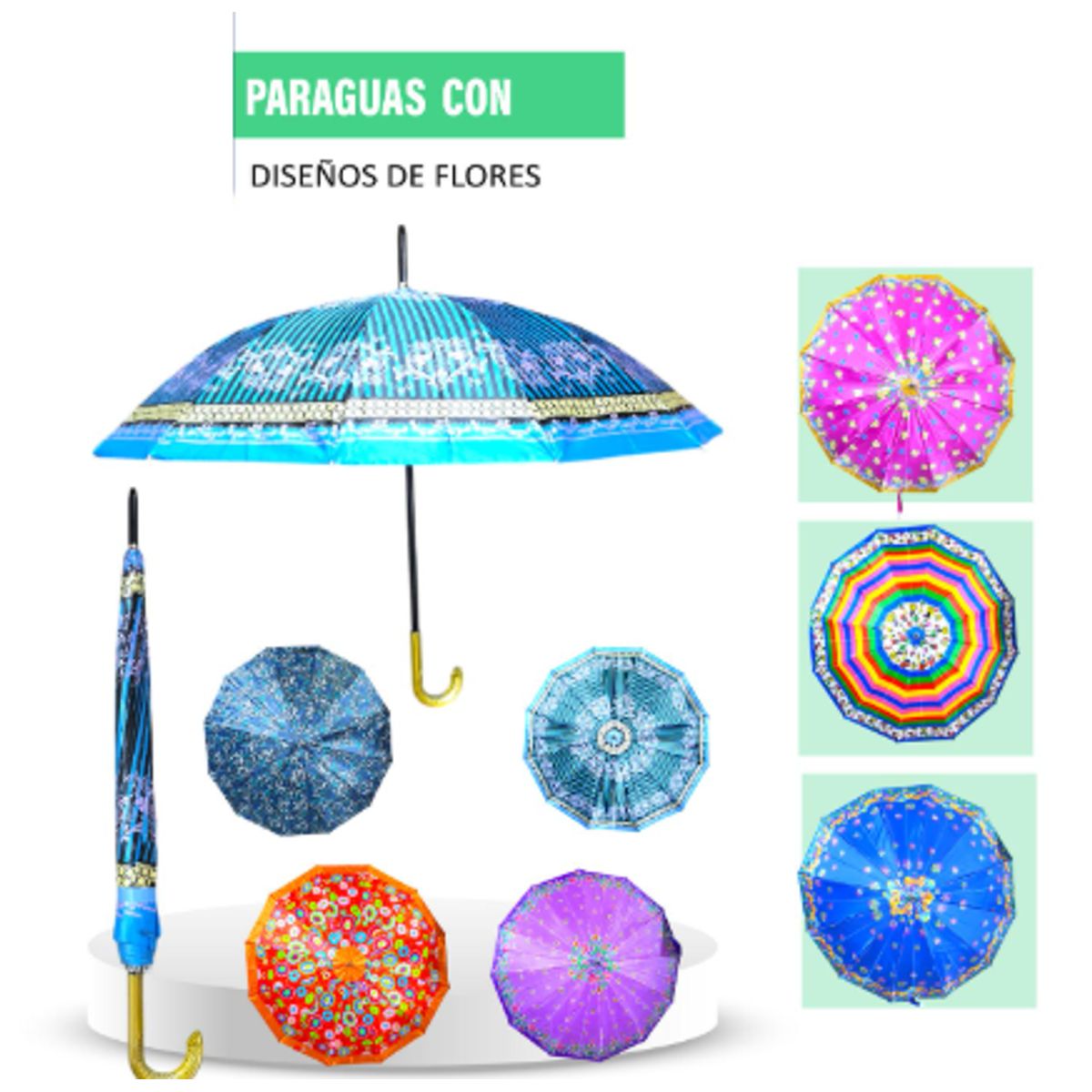 GENERICO - Paraguas Plegable Sombrilla de Mano