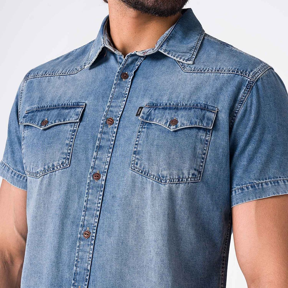 PIONIER - Camisa Denim Clarkh Pionier