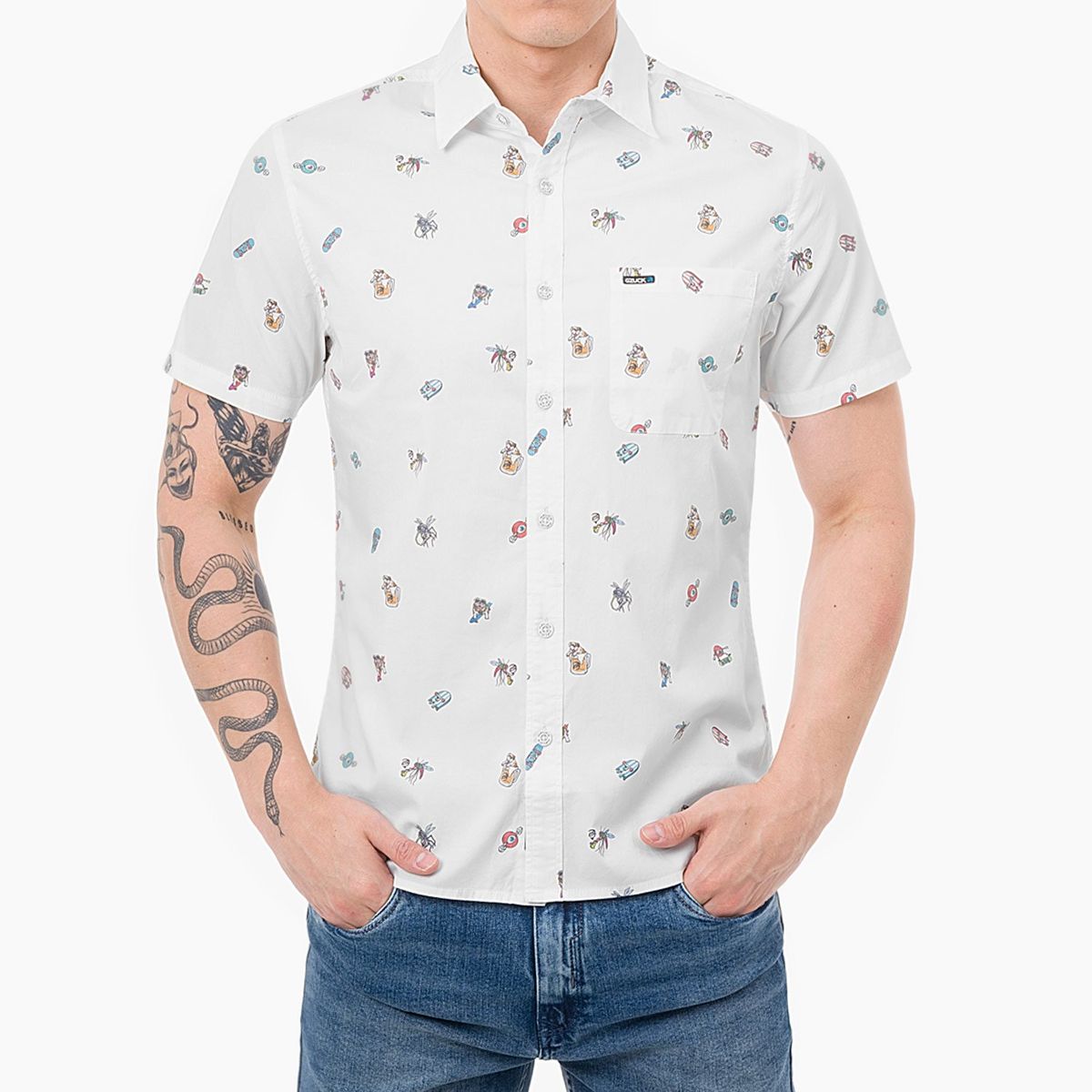 GZUCK - Camisa Popelina Stretch Dockles Gzuck