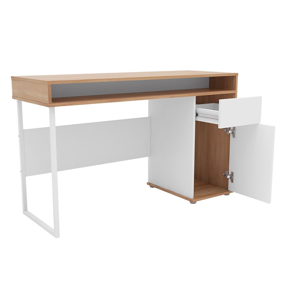 GENERICO - Escritorio Moderno Lobaton Blanco R&R MUEBLES