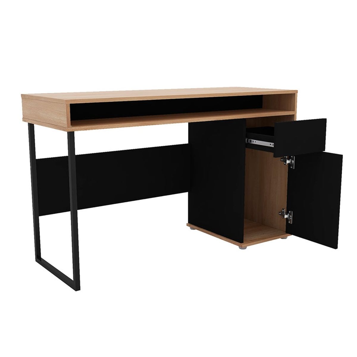 GENERICO - Escritorio Moderno Lobaton Negro R&R MUEBLES