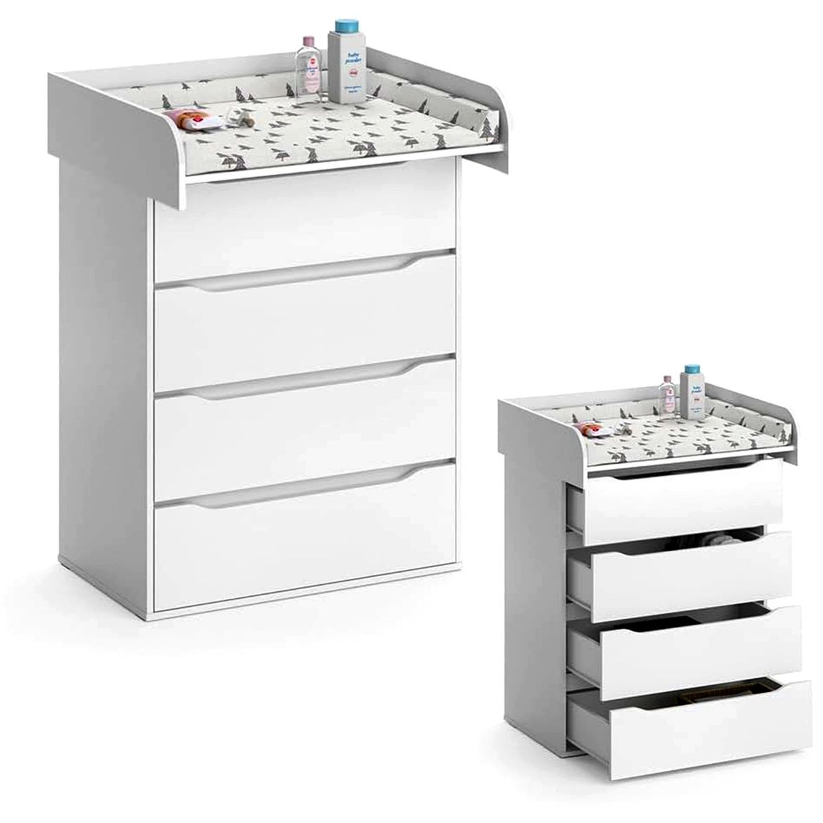 DIBA MUEBLES - Comoda Cambiador Bebe Moderna Riko - DIBA Muebles