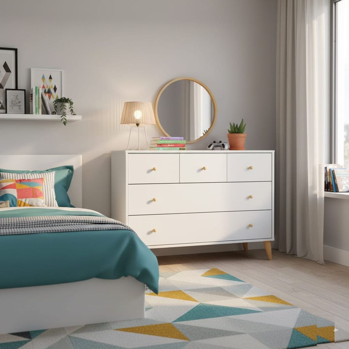 DIBA MUEBLES - Comoda Moderna 5Cj Sakura  DIBA Muebles