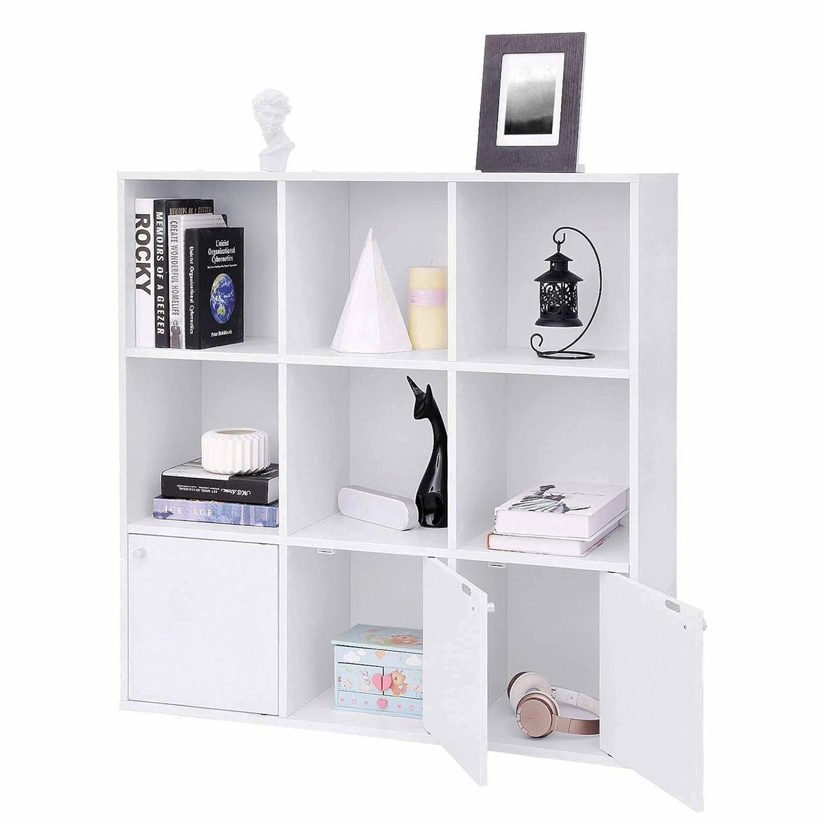 DIBA MUEBLES - Librero Con 3 Puertas Domyl - DIBA Muebles